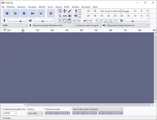 Audacity インターフェイス ホーム大胆さ