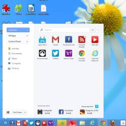 Windows 8 のスタート ボタン
