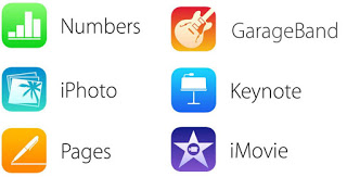 imovie、iwork、ガレージバンド
