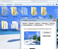 フォルダの背景を変更する