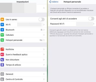IOS アクセス ポイント ホットスポット