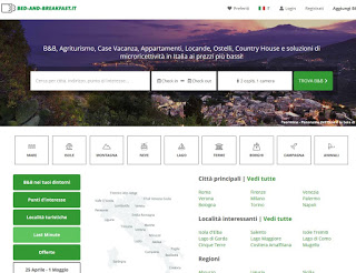 Bed and Breakfast Italy の Web サイト