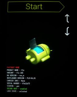 Google nexus デバイスのロックを解除する