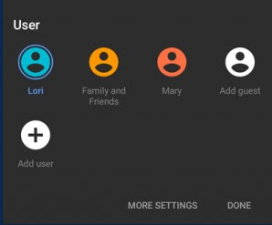 マルチユーザー - Android 新しいユーザー