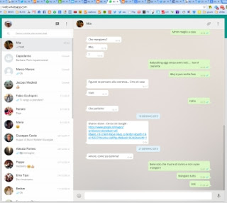 Web経由でwhatsappでチャット