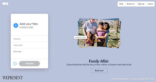 WeTransfer サイト WeTransfer