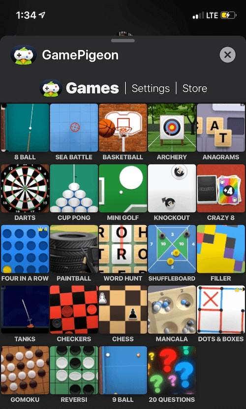 ゲームピジョンスクリーン