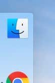 Dock の Finder アイコン (ドットなし)