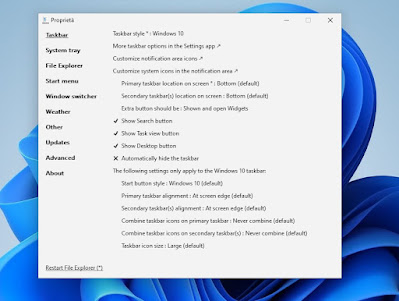 ExplorerPatcher プロパティ ExplorerPatcher