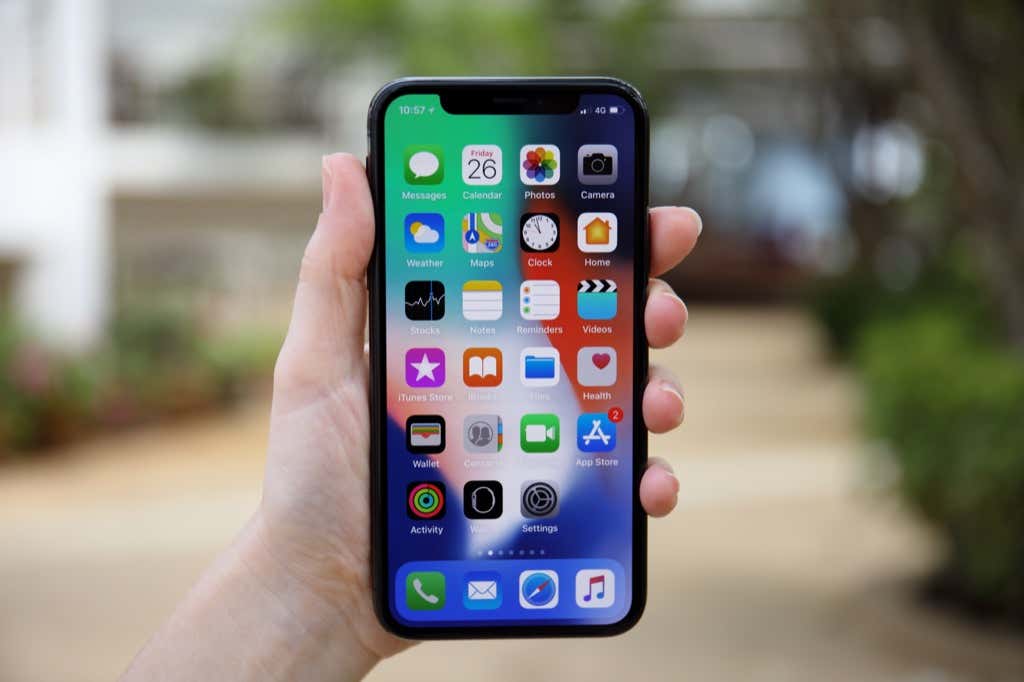 iOS11がインストールされたiPhone