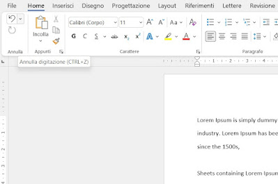 Office アクションを元に戻す アクションをキャンセル