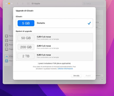 iCloud Mac サブスクリプションにサインアップする Mac iCloud サブスクリプション