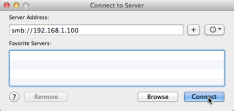 Mac OS X で Windows 7 および Windows 8 共有フォルダーをマウントする方法