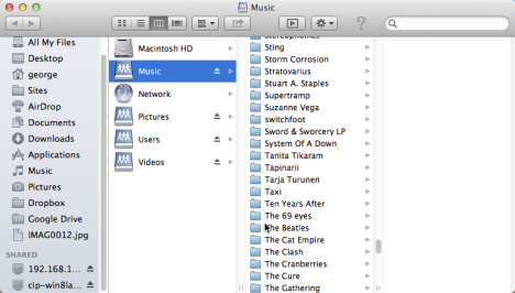 Mac OS X で Windows 7 および Windows 8 共有フォルダーをマウントする方法