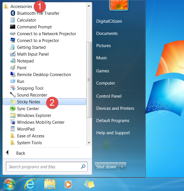付箋、Windows 7、Windows 8.1