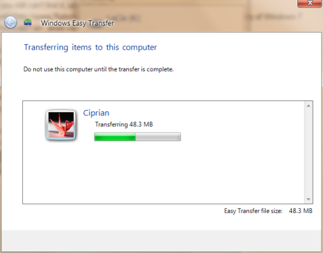 簡単な Windows 転送