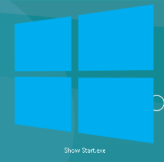 Windows 8 - デスクトップのスタートアップ ショートカットを表示する