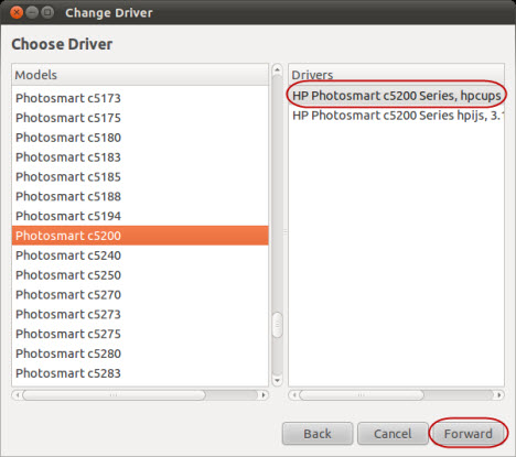 Ubuntu プリンター