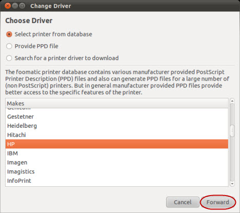 Ubuntu プリンター