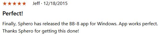BB-8、スターウォーズ、Windows 10、Windows 10 Mobile、アプリケーション、コントロール