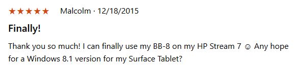 BB-8、スターウォーズ、Windows 10、Windows 10 Mobile、アプリケーション、コントロール