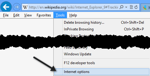 つまり、10のインターネットオプション