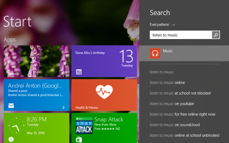 Windows 8.1、Bing、自然、言語、検索、スマート検索、自然言語理解
