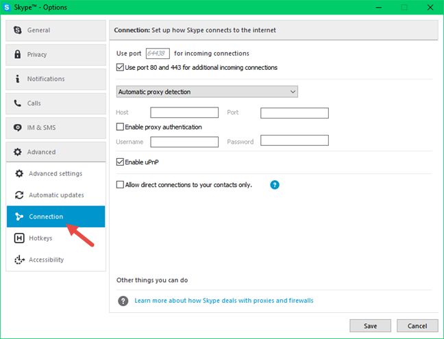 Skype、Windows、デスクトップ、アプリ、非表示、IP アドレス