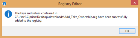 所有権の取得、右クリック、Windows 7、Windows 8、エクスプローラー
