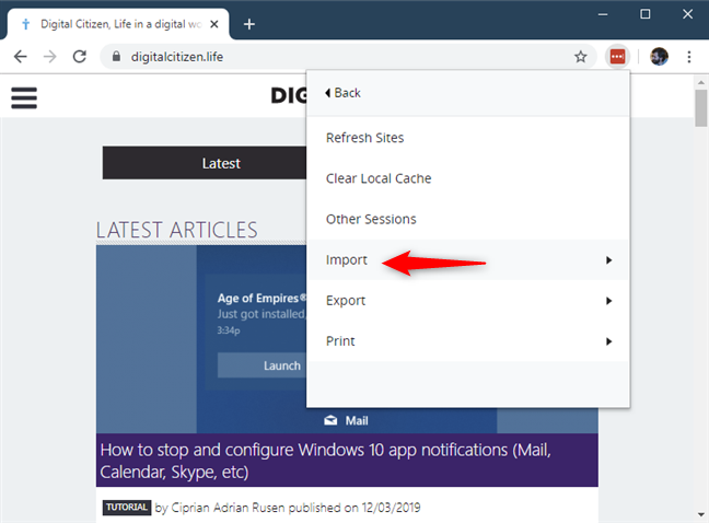 パスワードを LastPass にインポートすることを選択する