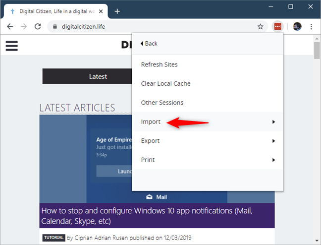 パスワードを LastPass にインポートすることを選択する