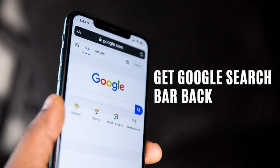 Androidのホーム画面にGoogle検索バーを戻す方法