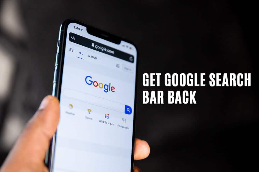 Androidのホーム画面にGoogle検索バーを戻す方法