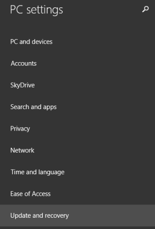 Windows 8.1、データバックアップ、ファイル履歴、電源オン、PC 設定