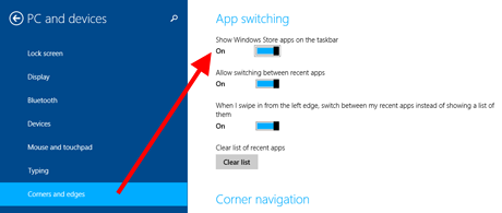タスクバー、アプリ、Windows 8.1、固定、表示、固定解除