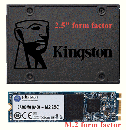 Kingston A400 は 2.5 フォーマットで利用可能