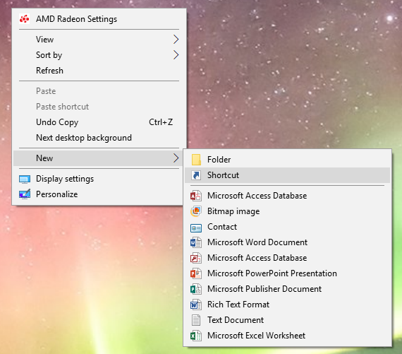 Windows ボリューム ショートカット