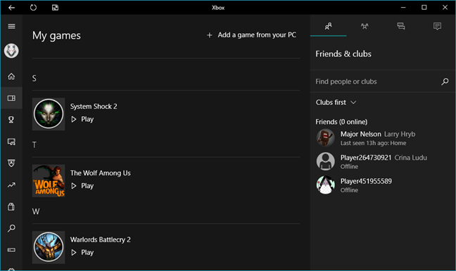 Windows 10、Xbox、アプリ