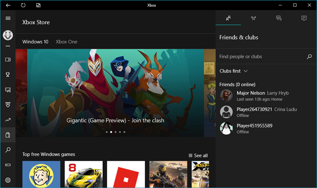 Windows 10、Xbox、アプリ