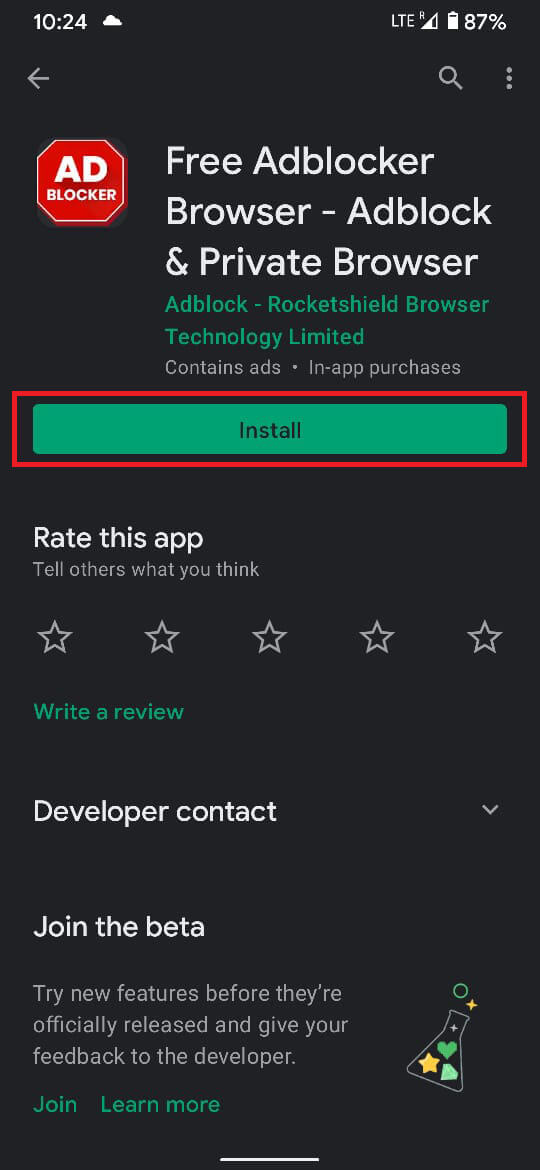 Google Play ストアから AdBlocker アプリをダウンロードします。 | | Android で YouTube 広告をブロックする方法