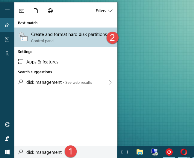ディスクの管理、Windows、ドライブ文字