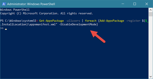 Windows 10、PowerShell、アプリの再インストール