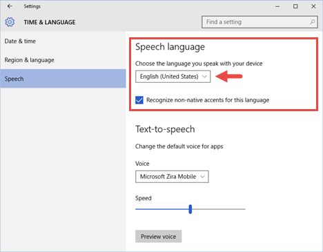 Cortana、Windows 10、取得、作業、有効化、有効化、任意、国、地域、世界、言語