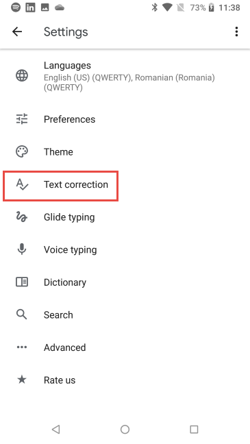 Gboard - タップ テキスト修正