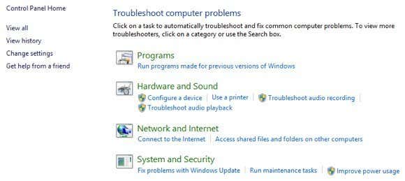 トラブルシューティング ダッシュボード