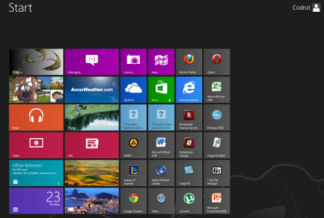 Windows 8 のスタート画面