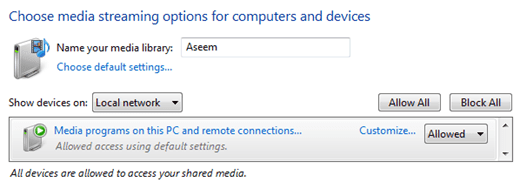 ストリーミング メディア Windows 7