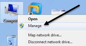 コンピュータを管理する