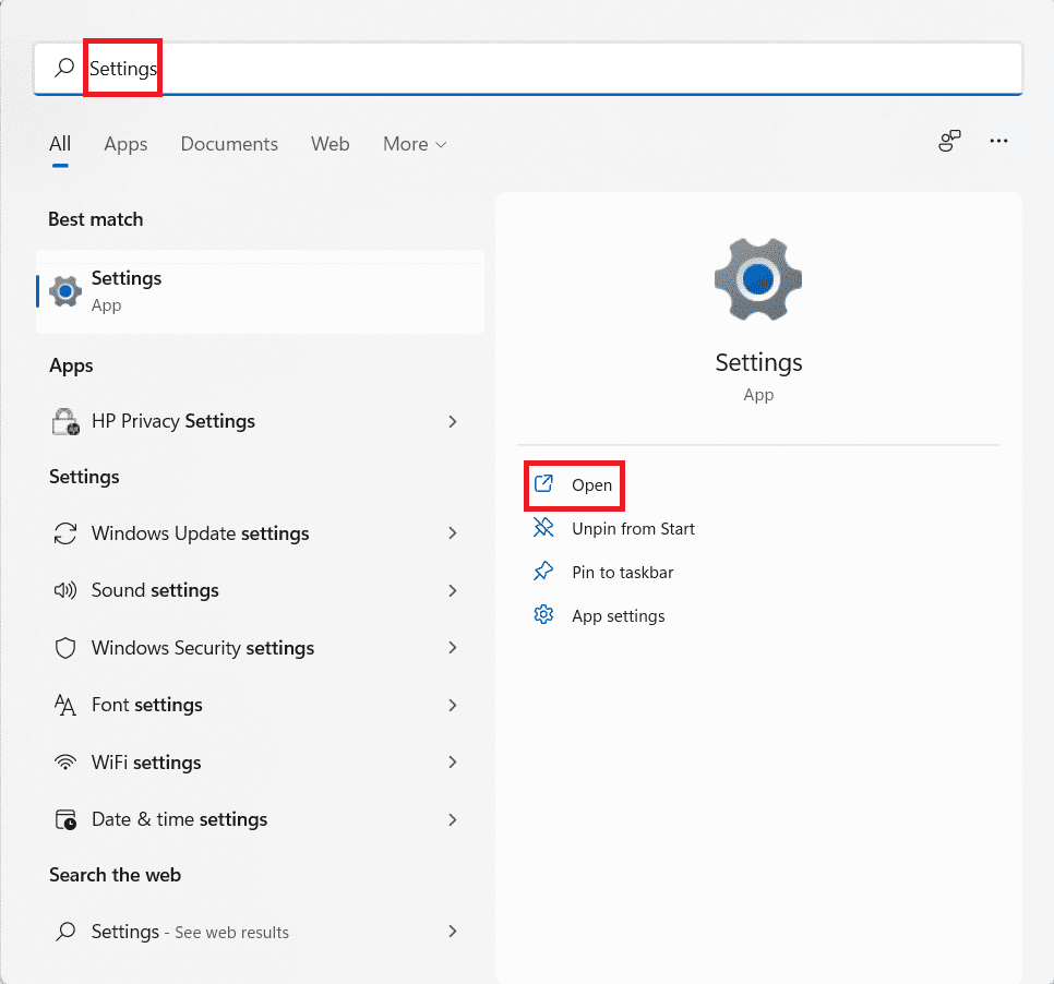 [スタート]メニューの[設定]で結果を検索します。  Windows 11 でスタートアップ プログラムを無効にする方法