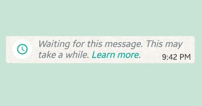 WhatsApp メッセージを待っています